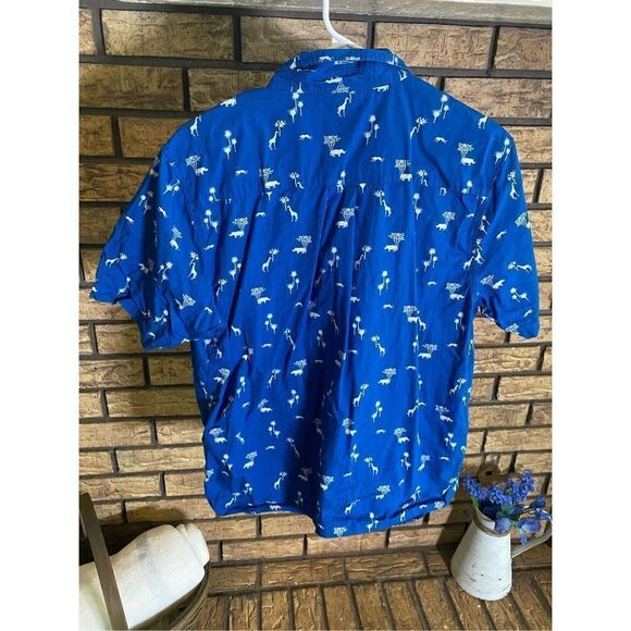 LRG Safari Print Button Up - Picture 2 of 6